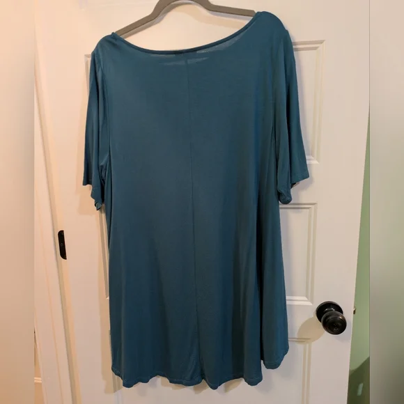Lane Bryant Teal Swing Tunic Top - Picture 8 of 11